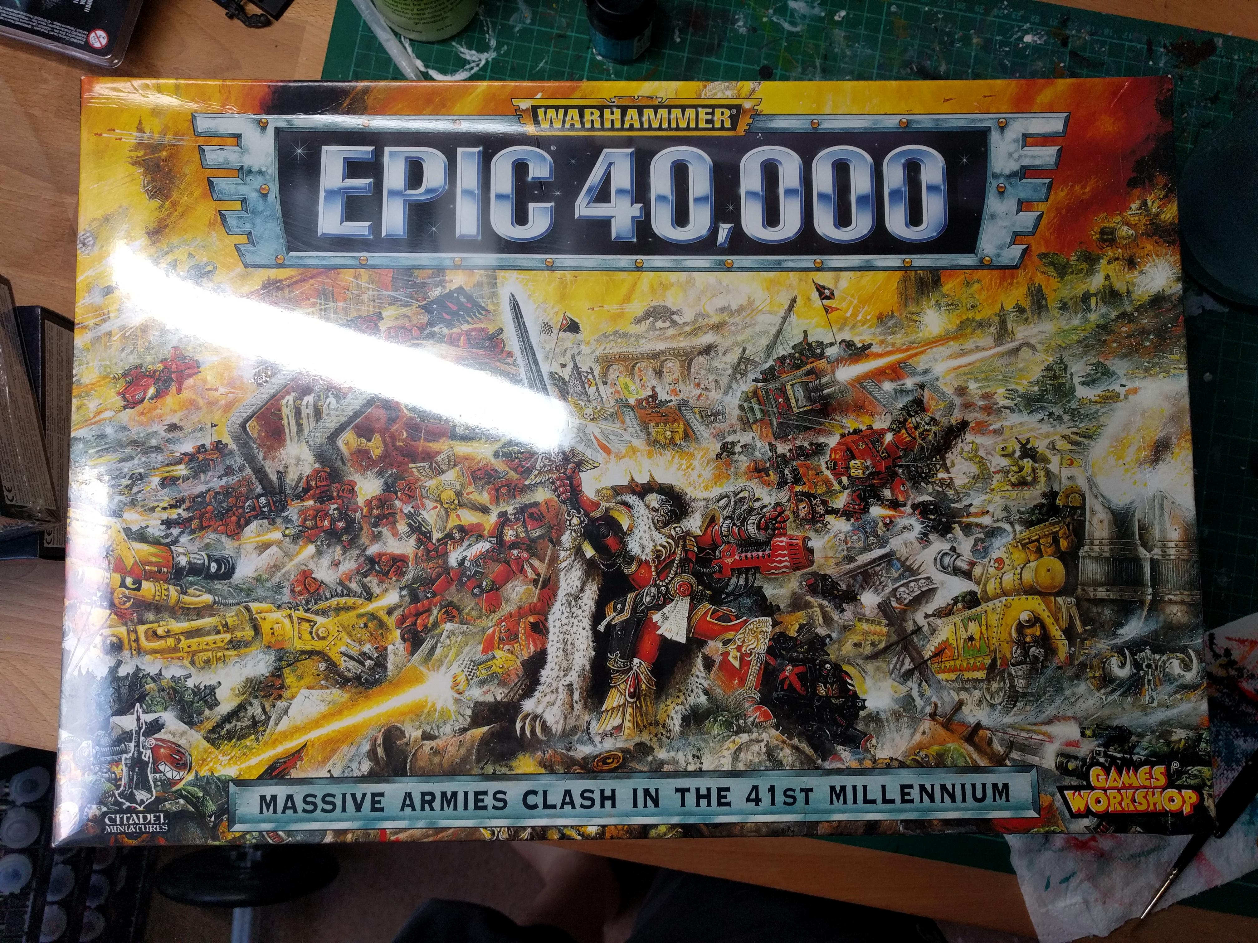 Epic, Epic 40k, Epic Box Set, Orks, Space Marines, Warhammer 40,000